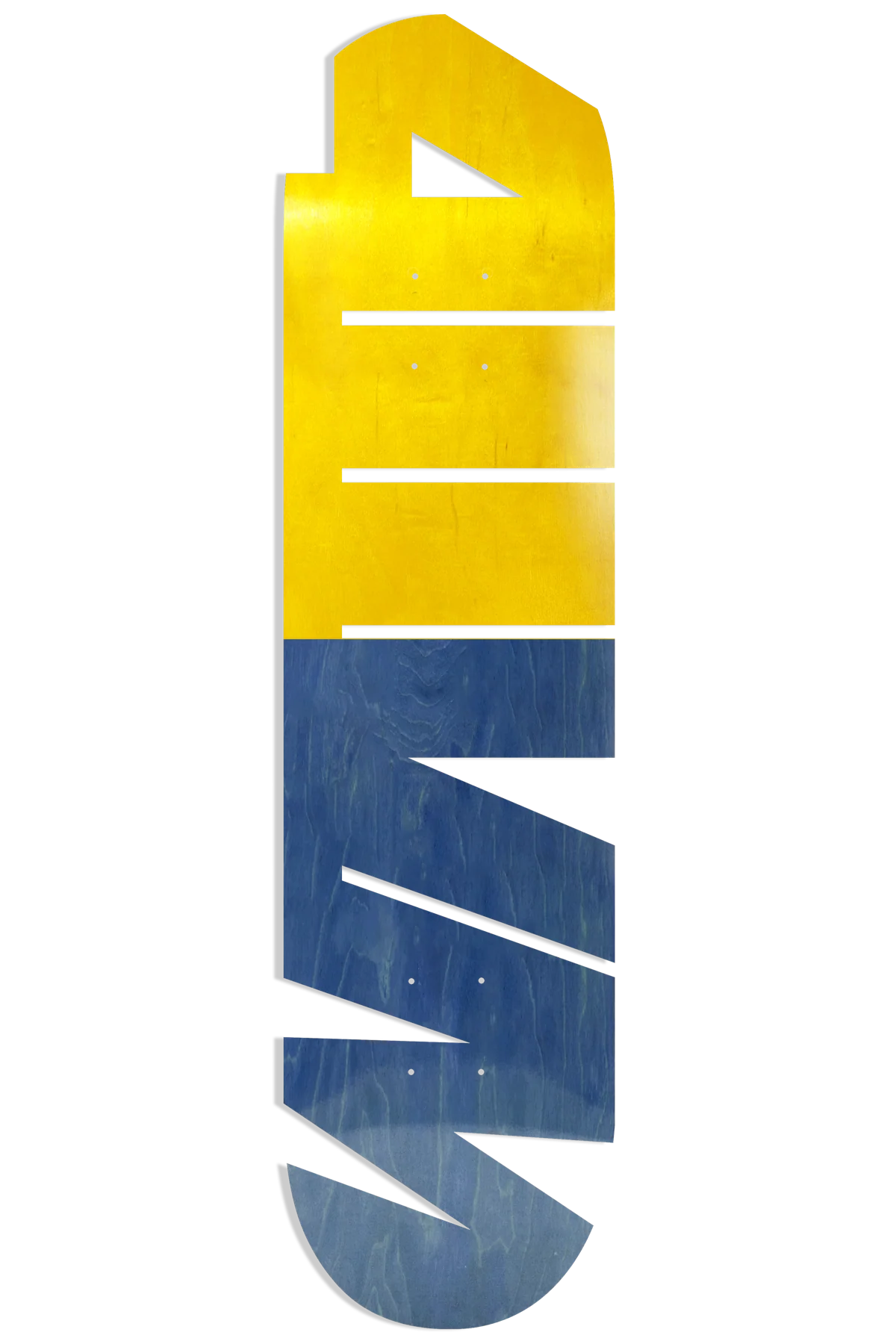 411VM Cut Out EX7 Deck (Yellow/Blue) (Not Skateable)