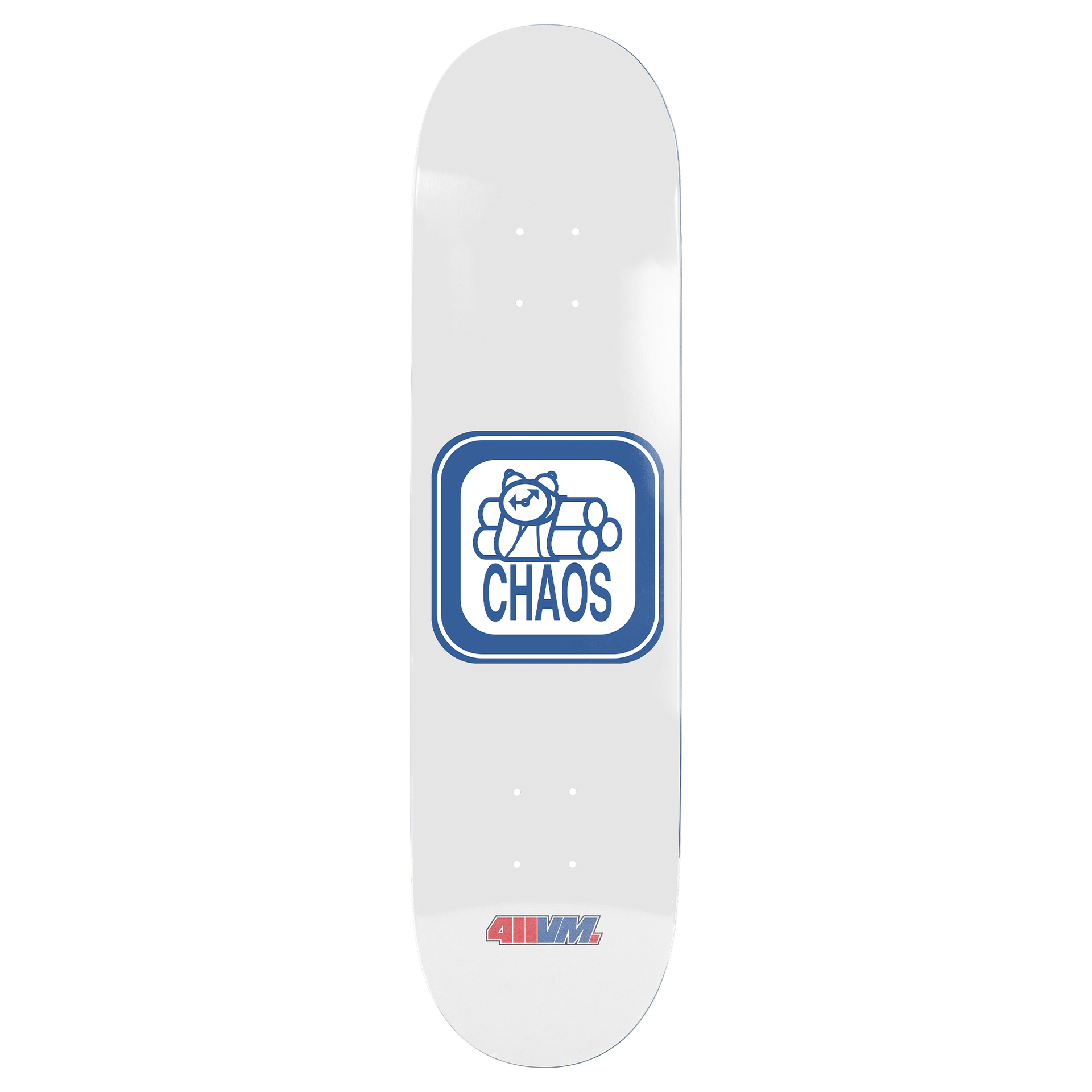 スケートボード chaos-hd117 411VM Chaos EX7 Deck 8.5 White – 411 Video Magazine