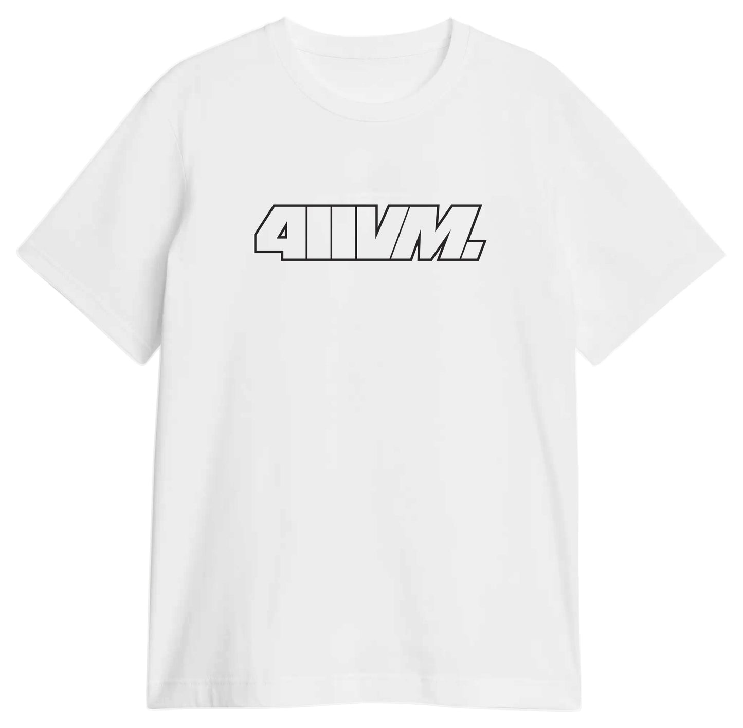 411VM Logo Outline S/S Tee White